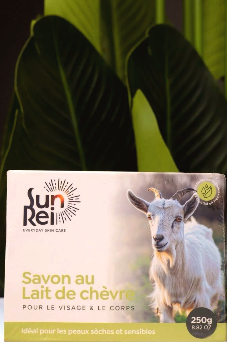 Savon au Lait de Chèvre SUNREI, pour le visage et le corps, 250 g